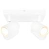 Ledvion - Plafoniera LED, Bianca 4-luci, Dimmerabile, 5W, 2700K, Quadrata, Attacco GU10, IP20, Orientabile, incl. lampadina GU10