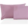 BANZAII TEXTILE INNOVATOR ONLINE Banzaii Coppia Federe Cuscini Letto in Microfibra 50x80 cm, Anallergiche, Antiacaro, Made in Italy, Lilla
