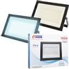 E-QUICKLY faretti LED da esterno - 100W, potente proiettore da 8000 lumen, faretto led da esterno con luce bianca fredda 6000K, faro LED grado di impermeabilità IP65, faretti da giardino 220V, 2 PZ