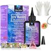 VidaRosa Resina UV 100 g di tipo duro cristallino per resina arte, creazione di gioielli, artigianato fai da te, fusione e rivestimento, resina UV indurente più veloce