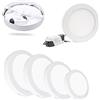 Gloriashoponline PLAFONIERA TONDA 6 12 18 24 W LAMPADA PANNELLO LED LUCE BIANCA CALDA NATURALE (Luce naturale 4000K, 18.0 Watt)