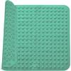 ACTIUSIS Tappetino doccia, tappetino vasca, antiscivolo, 48 x 48 cm, tappetino doccia, quadrato antiscivolo, ganci e fori di drenaggio, grigio-verde