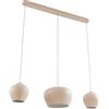 Lucande Lampada a sospensione dimmerabile (Scandinavo) colore Beige, in Metallo ad es. Soggiorno & Sala da pranzo lampada soffitto plafoniera illuminazione