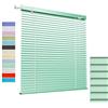 Generic Tende Veneziana in Alluminio su Misura, Veneziane da Interno/Esterno Senza Fori per Finestre, 25mm Lamelle Privacy Orizzontali Oscurante Persiane per Ufficio(Green)