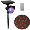 Generic Lampada Proiettore Solare RGB a Stelle Colorate per Esterni, LED per Natale, Luce Mobile per Paesaggio e Decorazione da Giardino per Festività Natalizie con Telecomando