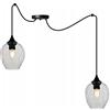 Light Home LH Light-Home Spider Prage Lampadario a Sospensione - Lampadario Ragno - Lampade a Sospensione in Vetro con Paralume Moderno - 2 Luce - E27 - Trasparente