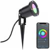 Ledvion Faretti Esterno Lampade IP65 4,9W GU10 CCT RGB picchetto