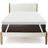 miasuite i sogni italiani - Topper 120x200cm, Memory, Correttore alto 7 cm - 7 zone differenziate, Rivestimento Sfoderabile, Lavabile, Dispositivo Medico, 100% Made in Italy, Topper One