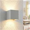 Kovalmax® Applique a parete faretto 52 led luce naturale 22 w esterno interno ip65 es66gn