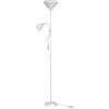 UNIVERSO Piantana lampada LED da terra 2 luci E27 braccio flessibile lettura divano 230V
