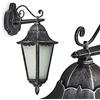 hofstein Lampada da parete per esterni Lignac FROST in metallo nero/argento e vetro smerigliato, lampada da parete per facciata esterna, cortile, vialetto, balcone, terrazza, senza lampadina/e