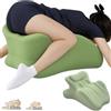 iuscacey Cuscino di Coppia per l'intimità - Memory Foam a Cuneo con Sollevamento di 27° per Un Supporto Profondo, Una Postura Migliore e Comfort - Posizionamento Intimo per Coppie,Verde