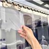 Qulamrdk Tenda PVC Trasparente, Tenda A Lamelle Tende Verticali PVC Impermeabile Tende A Strisce Plastica per Magazzino Congelatore, Garage Facile da Installare(0.9x2.3m)