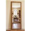 MO.WA Specchio da Parete, Specchiera Muro 55x145 cornice legno Oro Antico, Made in Italy, Grande Specchio, moderno