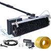 SAIYERUS Strumenti Elettrici per La Pulizia dei Pannelli Solari,Testina a Spazzola a Rullo da 60cm,Macchina per La Pulizia dei Pannelli Fotovoltaici,Kit per La Pulizia dei Pali Alimentati ad Acqua,5.5M/18Ft