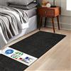KARAT Tappeto passatoia per Letto Barcelona - Shaggy - Tappeto passatoia per Camera da Letto e Soggiorno, Morbido Tappeto (67 x 160 cm, Nero)