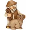 THUN - Pastore con cane - ceramica - Collezione Presepe Classico - 5,8 x 4,8 x 7,9 cm