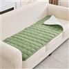 UNBBRRL Copridivano Solo Seduta Per Mobili Per Cani, Copridivani Antiscivolo Spessi, Copridivani in Velluto Zigrinato Lavabili, Con 4 Strisce Adesive (light green,70X90cm)