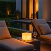 Arnusa Lampada LED a forma di cubo, 15 x 15 cm, con funzione batteria e telecomando RGB