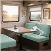 NNSMUN Carovana Copricuscino Per Divano, Copricuscini Per Tavolo Da Pranzo per Camper Jacquard, Fodere Per Cuscini Per Dinette Coprisedili per roulotte Per RV Auto (Green,L 65-95cm,W 65-95cm)