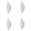 A2ZWORLD 4 Pezzi Faretto Led Da Incasso, Forma Rotondo, Modello Slim e Senza Led Driver, IP20 Da Interno (6W 660LM D120X28mm Foro 110mm, Bianco Freddo 6500K)