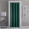 GYROHOME Tende per porte in tinta unita, colore verde scuro, con occhielli, pannello singolo, per porte e finestre, 100 x 200 cm