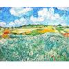 liziciti Kit di Pittura Diamante 5D per Adulti, Trapano Completo Capolavori di Van Gogh Ricamo a Punto Croce con Strass 30x40cm (Le Pianure di Orvison)