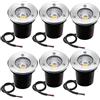 AWSAD Faretti A LED da Esterno 12V-24V Luci del Paesaggio IP67 Impermeabile Cortile, Prato, Illuminazione da Giardino Faretti LED Pavimento (Color : Neutral Light)