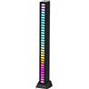 Facynde Smart Sound Control Barre Luminose - Pickup ad attivazione vocale RGB LED Light,Luce Ambientale a LED Colorata Creativa con 18 modalità di sincronizzazione Musicale Luce a Spettro Audio a 32