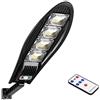 Muuoeou 168LED Solar Street Light Lampada Solare Ad Angolo Regolabile LED Impermeabile per Esterni per Parete da Giardino