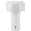 HJLRR Lampada Da Tavolo A LED Senza Fili, Lampada A Fungo Tattile, USB Camera Da Letto, Luce Notturna 3 Livelli Di Luminosità, Per Interni Ed Esterni, Bianco