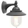 Qazqa oxford - Appliques rustico - 1 luce - L 180 mm - Grigio scuro - Design I Rustico - Illuminazione esterna
