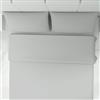 Corredocasa Completo Letto Set Lenzuola in Puro Cotone 100% Singolo Made in Italy Tinta Unita Lenzuola sopra, Lenzuolo sotto e 1 Federa - Biancheria da Letto, (Una Piazza Grigio)
