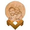 ASD Jewerly 16 color Foto personalizzata Lampada Luna 3D Stampata, Piena Lampada Moon Luna con Diametro Ricarica USB Decorativo LED Luce Notturna Toccare il Controllo, Decoro per Stanza Letto Mood Light Camera