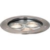 Qazqa tribus - Faretto da incasso da terra Moderno - 3 luce - Ø 19.8 cm - Acciaio - Moderno - Illuminazione esterna