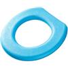 LIZHAYG Copri Wc Copriwater in schiuma lavabile con adesivo, copriwater impermeabile, sedile del water riutilizzabile in silicone for quattro stagioni, accessori for la casa Cuscino Water Lavabile(Blue)