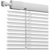 AJTXCSFOQL Senza Foratura Tende Veneziana in alluminio 120 135 118 104 98 cm, 25mm Veneziane da Interno/Esterno per Finestre, Protezione dalla luce e ai raggi solari, Kit di montaggio incluso(Bianco)