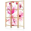 murando - Paravento da Interno 135x172 cm XXL Fiori 3 Pannelli Divisori Stampa Unilaterale su Tela in TNT Separe Divisorio per Ambienti Ufficio Paraventi Decorazioni Legno Elegante p-B-0010-z-b