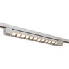 Planetitaly Faretto Binario Track Monofase 6 LED 12W 1440 Lumen Orientabile Angolo 38 Gradi per Interni Negozi Uffici Vetrine 230V Alluminio, Bianco, 4000K
