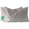 Dorian Home - Federe Cuscino Letto 50x80 Cotone 100% Puro, Morbido e Certificato, Coppia di 2 Federe Abbinate da Aggiungere al Set Copripiumino, Federa Cuscini 4 Stagioni con Comoda Patella di 18 cm