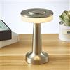 Boary Lampada da Tavolo Senza Fili USB,LED Esterno Ristorante Lampada da Scrivania Lampada da Tavolo Touch Dimmerabili, Lampada da Comodino in Metallo Per Soggiorno Camera letto Ufficio Studio,Argento