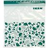 Ikea - Sacchetti richiudibili ISTAD per alimenti, 2,5 l, colore: verde, con motivo, confezione da 50