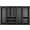 ORGA-BOX I Portaposate 719 x 473 grigio lavagna con struttura perlata per Tandembox Antaro/Intivo e ModernBox in armadio da 80 cm