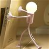 Generic Lampada senza fili per camera da letto, luci notturne per bambini, lampada decorativa per camera da letto, lampada da comodino, lampada girevole con ventosa, divertente scrivania da ufficio e