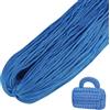 LEREATI Cordino per Borse Uncinetto, Corda Macrame 3mm x 200m Filo Macrame in Poliestere Uncinenetto e Ferri per Abbigliamento, Borse, Tappeti, Fai da Te, Regalo per Maglieria (Blu Lago)