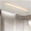 TZSMUM Indoor LED Moderna Lungo Plafoniera con Telecomando Plafoniere 2700K-6500K Dimmerabile Lampada da Soffitto Alluminio Minimalismo Plafoniera Soggiorno Cucina Ufficio (Bianco,120cm)