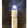 Generico LUCE BIANCO INTERMITTENTE - LUMINO ELETTRONICO VOTIVO PER CIMITERO - EXTRADURATA BATTERIA | Candele led a batteria sostituibile per cimitero. (PICCOLO PER OSSARIO | Durata: 8 mesi)