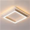 JMEDIC Plafoniera LED in Metallo 36W 119,7 Pollici 3000K/4000K/6000K Lampada LED Dimmerabile Lampada Quadrata Regolabile da Incasso per Camera da Letto, Cucina, Soggiorno, Balcone, Scale