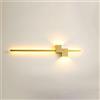 RXPVUXE Applique da parete lineare moderna a LED Lampada da parete lunga per interni semplice 24 36 Lampada da parete in metallo, 3000K Alluminio Up Down Applique Apparecchio di illuminazione per ca