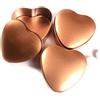 C.X.Y. 20 Pezzi scatole a Forma di Cuore Metallo Latta Ferro portaconfetti Contenitore bomboniera (ORO)